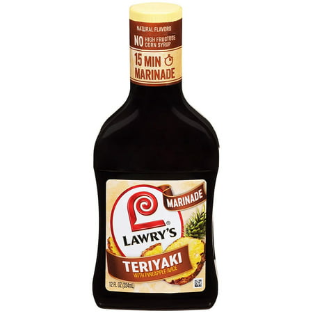 Seasoning Mixes Lawry S Teriyaki with PineJuice Marinade  12 Fl Oz Pack of 6