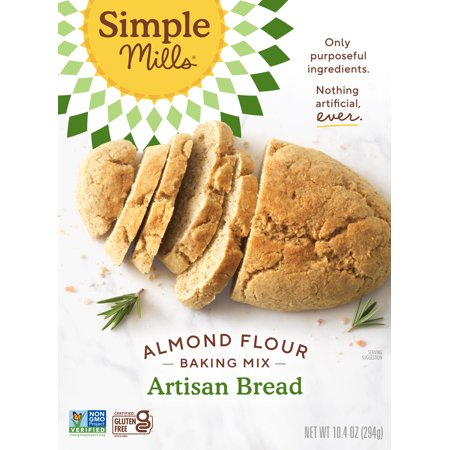 Simple Mills Almond Flour Artisan Bread Mix  Gluten-Free Baking Mix  10.4 Oz