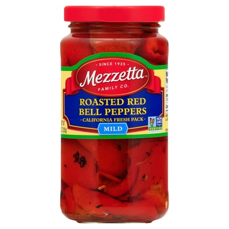 Mezzetta Mild California Roasted Red Bell Peppers Fresh Pack  10 Oz Pack of 12