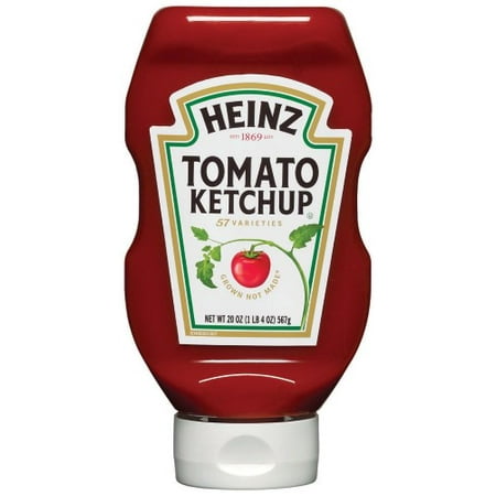 Heinz Squeeze Tomato Ketchup  20 Oz (Pack of 48)