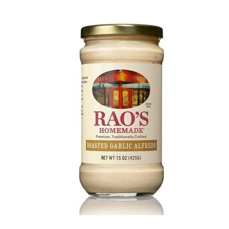 Rao S Homemade Roasted Garlic Alfredo Sauce  15 Ounce - Pack of 2