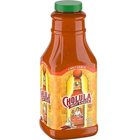 Cholula Chili Garlic Hot Sauce  64 Fl Oz - One 64 Fluid Ounce Bulk Container of Chili Garlic Hot Sauce with Mexican Peppers  Garlic and Signature Spic