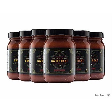Gourmet Salsa | 6-pack of Hot-16 Oz. Jars | Gluten Free  Fresh  All-natural Ingredients | Made with Sweet and Hot Peppers and Superior Spices