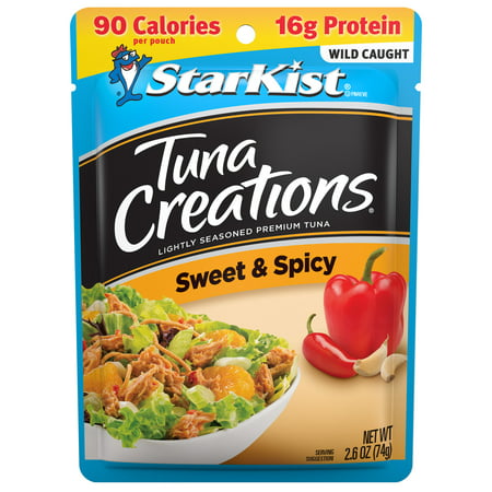 (6 Pack) StarKist Tuna Creations  Sweet and Spicy  Wild Caught  16g Protein  2.6 Oz Pouch