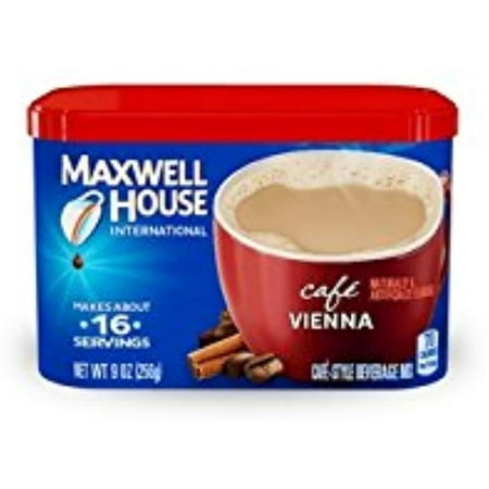 Maxwell House International Coffee Cafe Vienna  9-Ounce Cans (Pack of 4)