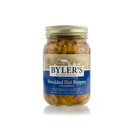 Byler S Relish House Shredded Hot Peppers  3-Pack 16 Fl. Oz. Jars