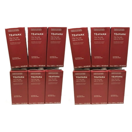 Starbuck S | Teavana Chai Tea Latte Concentrate - Spiced Black Tea  with a Blend of Cinnamon  Ginger | (12) Boxes X 32 FL OZ