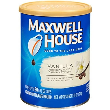 Maxwell House Vanilla Medium Roast Ground Coffee (11 Oz Canister)