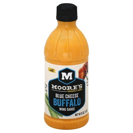 Moores Mild Blue Cheese Buffalo Wing Sauce  16 Oz (Pack of 6)