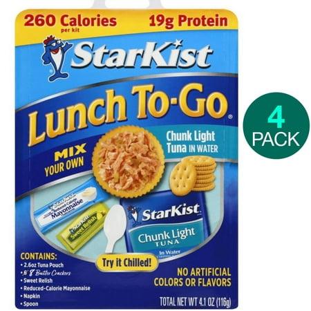StarKist Lunch to-Go  Chunk Light Tuna in Water  4.1 Oz Box Pack of 4