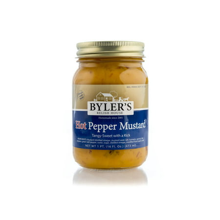 Byler S Relish House Hot Pepper Mustard  2-Pack 16 Fl. Oz. Jars