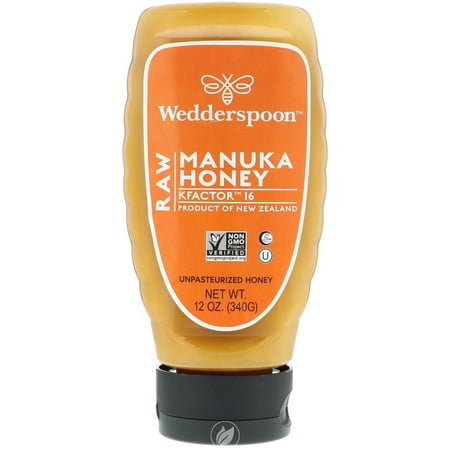 (4 Pack) Wedderspoon Raw Monofloral Manuka Honey Kfactor 16 340G/12oz