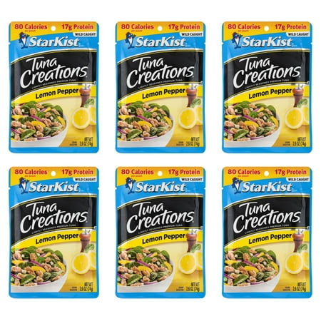 (6 Pack) StarKist Tuna Creations  Lemon Pepper  2.6 Oz Pouch