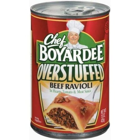 Chef Boyardee  Big Beef Ravioli  Overstuffed  15oz Can (Pack of 6)