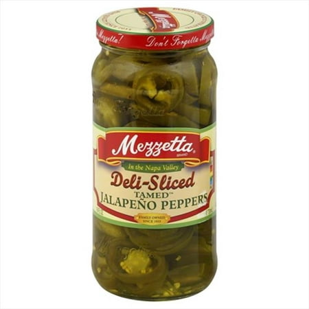 Mezzetta 00129 Pepper Jalapeno Less Heat Deli Sliced