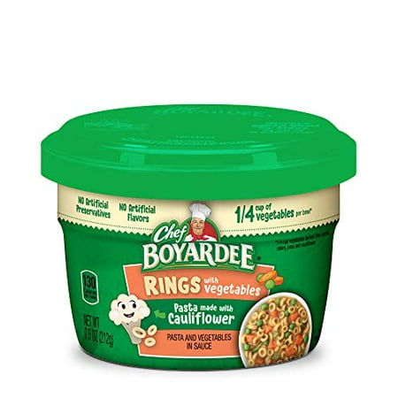 Chef Boyardee Original Rings Pasta Made with Cauliflower & Vegetables in Sauce  7.5 Oz
