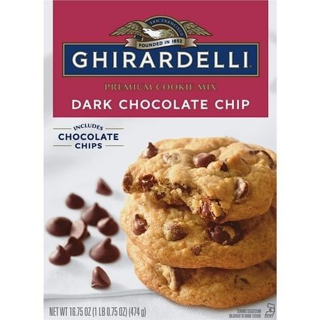 Ghirardelli  Premium Cookie Mix  Dark Chocolate Chip  16.75 Ounce