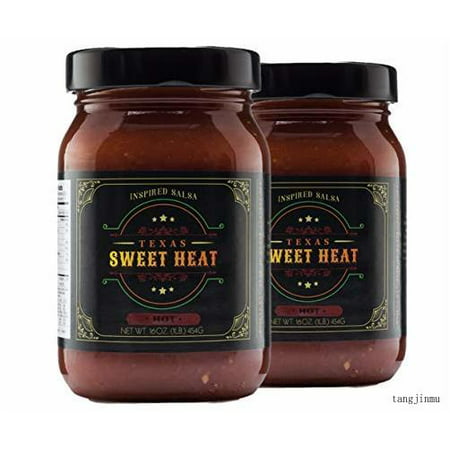 Gourmet Salsa | 2-pack of Hot-16 Oz. Jars | Gluten Free  Fresh  All-natural Ingredients | Made with Sweet and Hot Peppers and Superior Spices