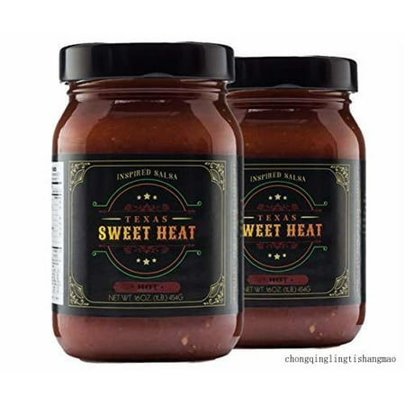 Gourmet Salsa | 2-pack of Hot-16 Oz. Jars | Gluten Free  Fresh  All-natural Ingredients | Made with Sweet and Hot Peppers and Superior Spices