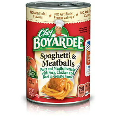 Chef Boyardee Spaghetti and Meatballs  14.5 Oz  24 Pack