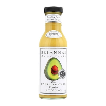 Brianna S - Salad Dressing - Dijon Honey Mustard - Case of 6 - 12 Fl Oz.