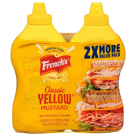 French S Classic Yellow Mustard 2 30 Oz