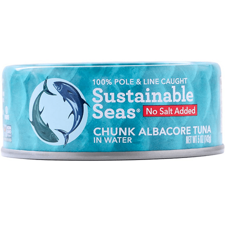 Sustainable Seas Chunk Albacore Tuna in Water No Salt Added  5 Oz [Pack of 12]