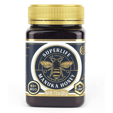 Superlife - Manuka Honey MGO 83+ (UMF 5+) 17.64oz  Raw Honey  Pure & Unpasteurised Monofloral New Zealand Honey