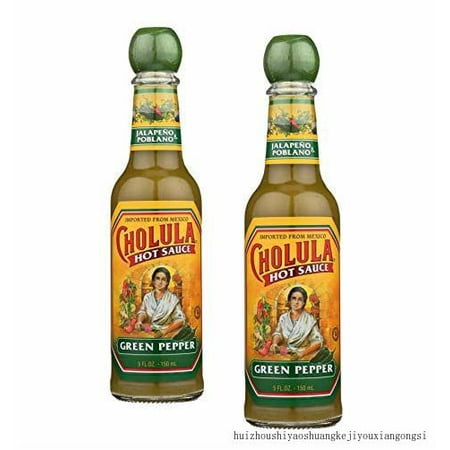 Green Pepper Hot Sauce 5 Fl Oz Set of 2