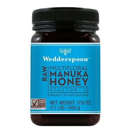 Wedderspoon Raw Multifloral Manuka Honey KFactor 12 -- 17.6 Oz