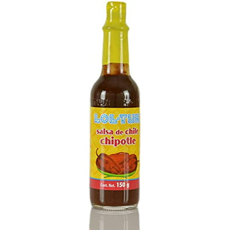 Lol-Tun Salsa De Chile Chipotle Hot Sauce - Bottle of 150 Gr / 5 Fl Oz Natural  Non GMO  Plant-based  Gluten-free. Authentic Mexican Taste  an Unique 
