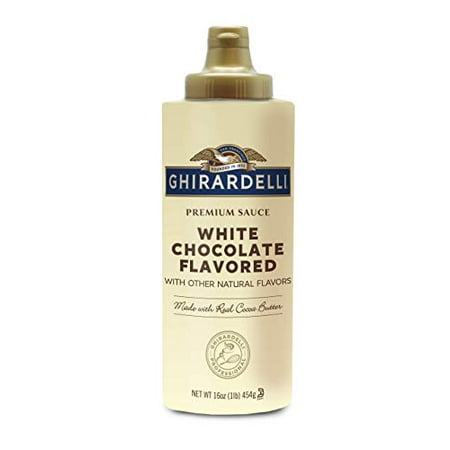 Ghirardelli White Chocolate Flavored Sauce Squeeze Bottle  White Chocolate Flavored Sauce  16 Oz