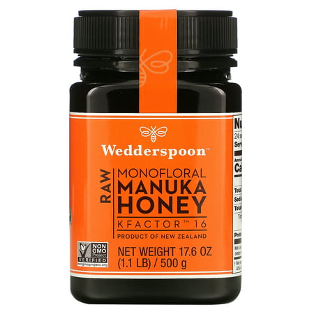 Wedderspoon  Raw Monofloral Manuka Honey  KFactor 16  1.1 Lb (500 G)