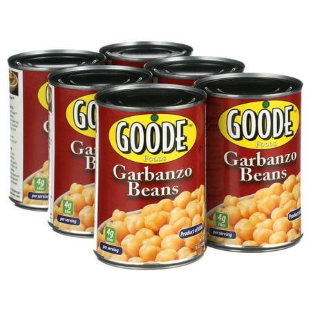 (6 Pack) Goode Foods Canned Garbanzo Beans  16 Oz Cans