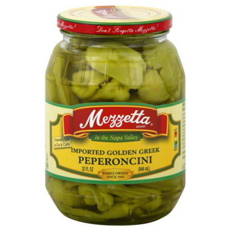 MEZZETTA PEPPERONCINI GLDN GRK IMPRTD-32 OZ -Pack of 6