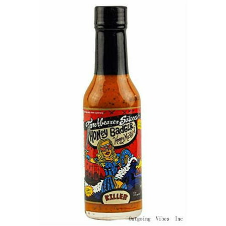 Hot Sauce  5 Fl Oz  Heat Level: 9 - Killer - All Natural  Vegan  Extract-free  Made in and Featured on Hot Ones