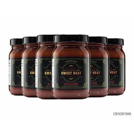 Gourmet Salsa | 6-pack of Hot-16 Oz. Jars | Gluten Free  Fresh  All-natural Ingredients | Made with Sweet and Hot Peppers and Superior Spices