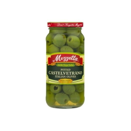 Mezzetta Castelvetrano Pitted Olives  8 Oz - Pack of 6