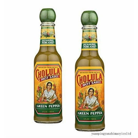 Green Pepper Hot Sauce 5 Fl Oz Set of 2