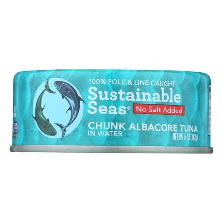 Sustainable Seas Chunk Albacore Tuna in Water - Case of 12 - 5 OZ