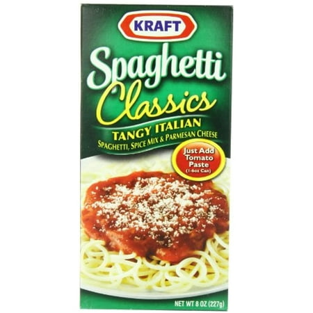 Kraft Spaghetti Classics  Tangy Italian Spaghetti Spice Mix & Parmesan Cheese  8-Ounce Boxes (Pack of 24)