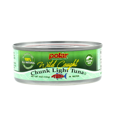 MW Polar All Natural Chunk Light Tuna in Water 5 Oz Can (Pack of 12)