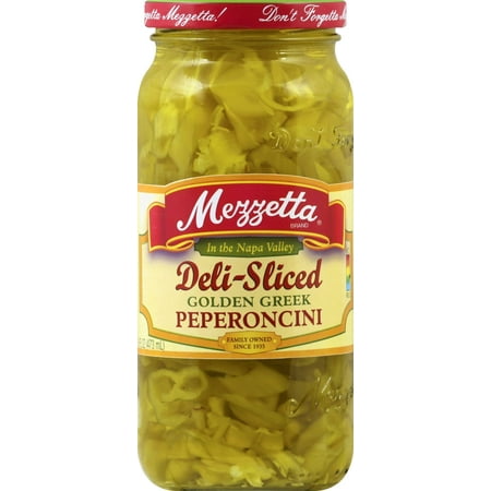 G L Mezzetta Peppers  Gld Gr Slc Pprnc  16-Ounce (Pack of 6)