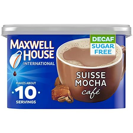 Maxwell House Sugar Free Naturally Decaffeinated Suisse Mocha Coffee Drink Mix  4 Oz