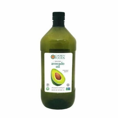 Chosen Foods 1 Ltr 100 Percent Pure & Natural Non-Sticky Avocado Oil - Pack of 4