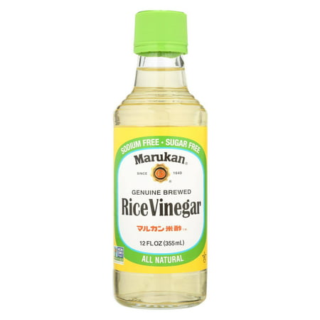 Marukan Rice Vinegar - Genuine Brewed - Case of 6 - 12 Fl Oz.
