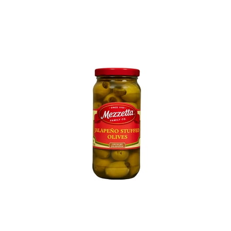 Mezzetta Jalapeno Stuffed Olives 10-ounce Jars (Pack of 6)