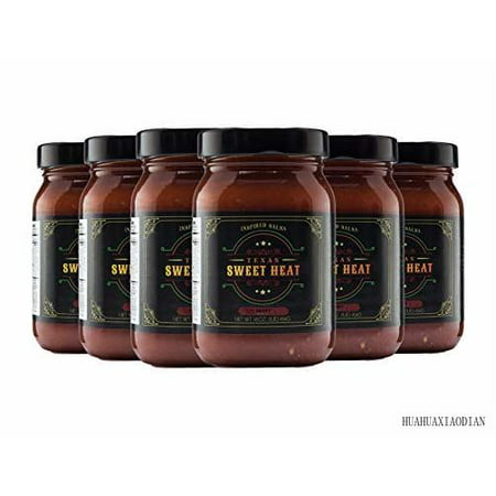 Gourmet Salsa | 6-pack of Hot-16 Oz. Jars | Gluten Free  Fresh  All-natural Ingredients | Made with Sweet and Hot Peppers and Superior Spices