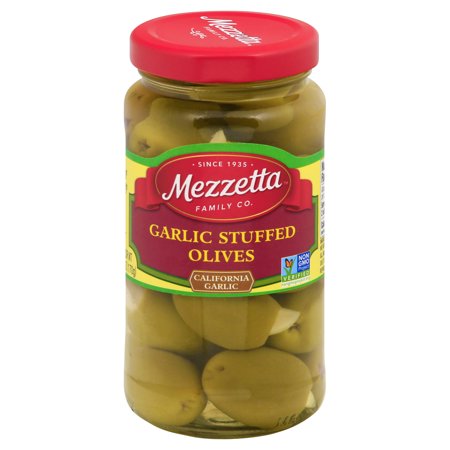 Mezzetta Garlic Stuffed Olives - Case of 6 - 6 OZ