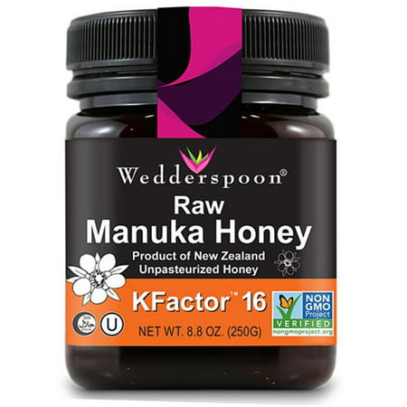 Wedderspoon 8.8 Oz Raw Manuka 16 Kfactor Honey  Pack of 6